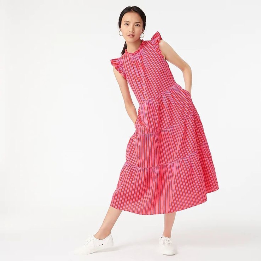 Never worn J.Crew tiered dress - Size Medium